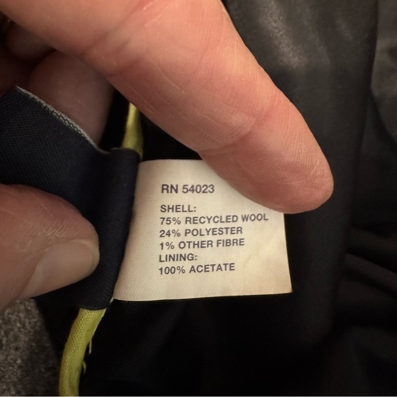 GAP Womens gray mini skirt 4 wool blend fully lined button Y2K 90s 2000s career - Picture 8 of 15